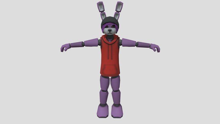 Bonnie Punk Bunny 3D Model