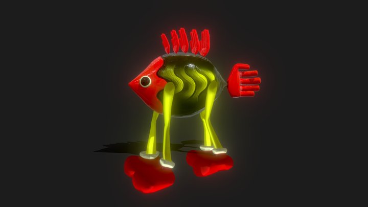 Fish Fingers and Feet 3D Model