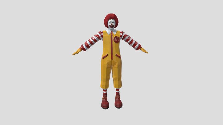 Ronald McDonald 3D Model