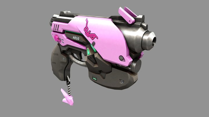 D-Va Light Gun 3D Model