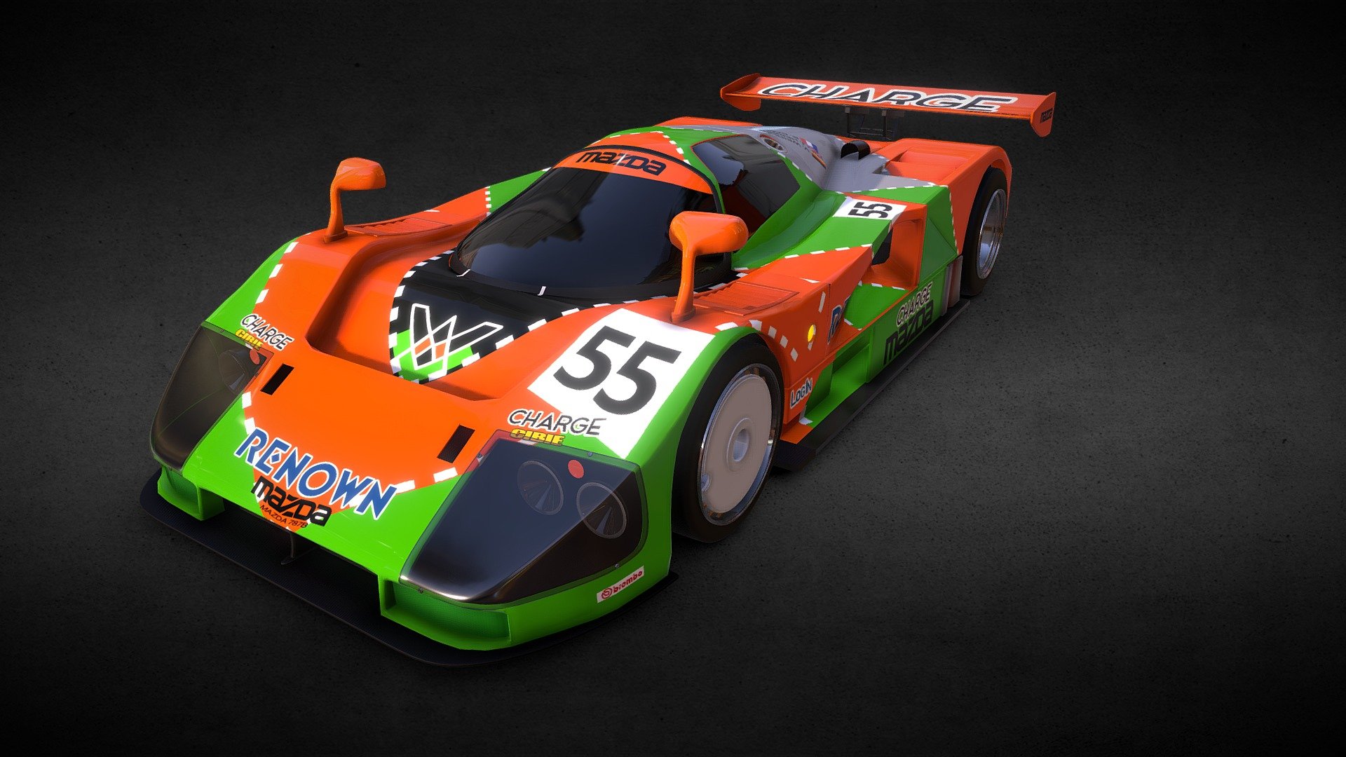 Mazda 787b 3d model