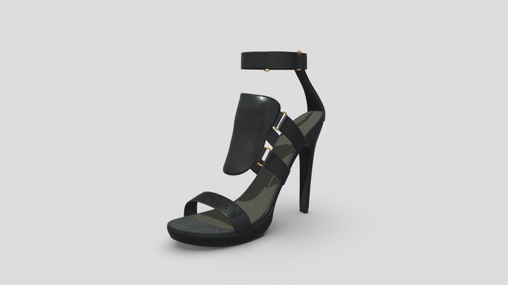 Gladiator Sandal Heels 3D Model