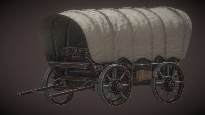 Conestoga Wagon 3D Model