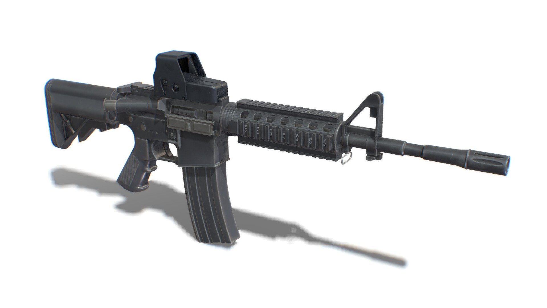 Assault Rifle AR M4 - 3D model by FreakGames [2bfd944] - Sketchfab