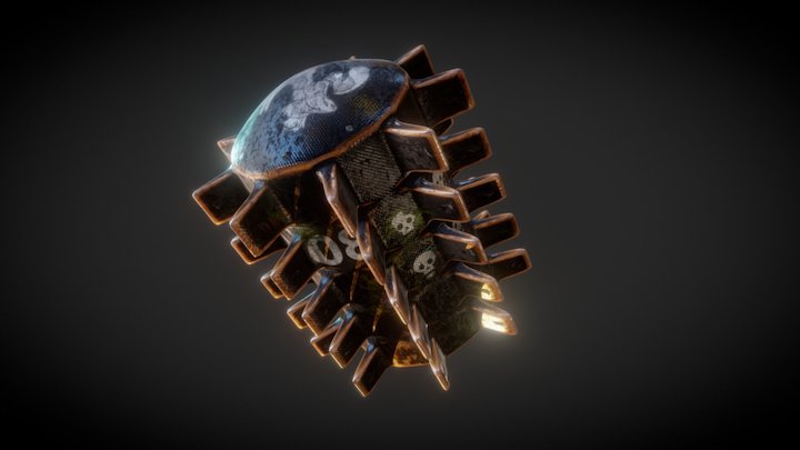 Steampunk Deep Sea Mine 3D Model
