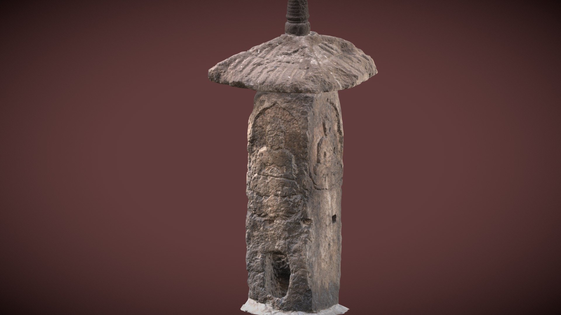 丁間稲荷笠塔婆 - 3D model by Honma (@sekizo) [2bfe374] - Sketchfab