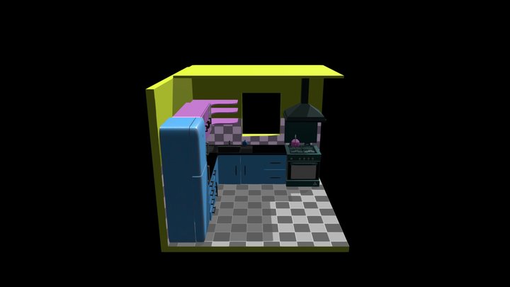 Low kitchen 3D Model