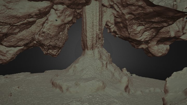Stalagnate within Vrlovka cave (Highest LOD) 3D Model