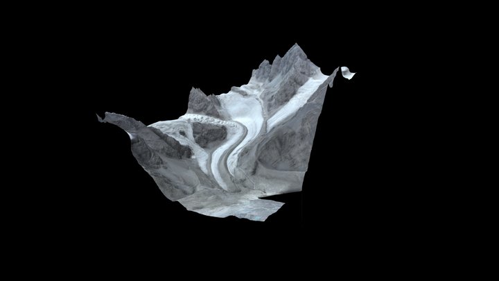 Glacier Model – Terektey Valley (Kyrgyzstan) 3D Model