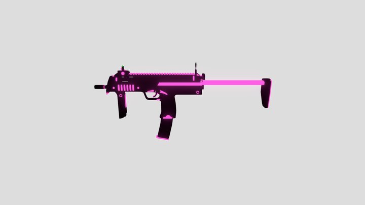 Mp7_Bloom_Effect 3D Model