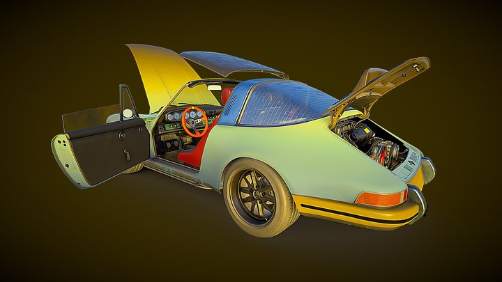 Porsche 911 Backdate Targa 3D Model