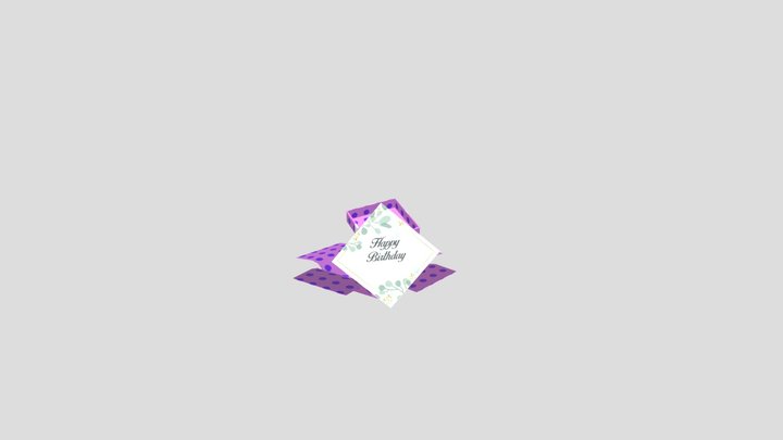 Gift Box FNL 01 3D Model