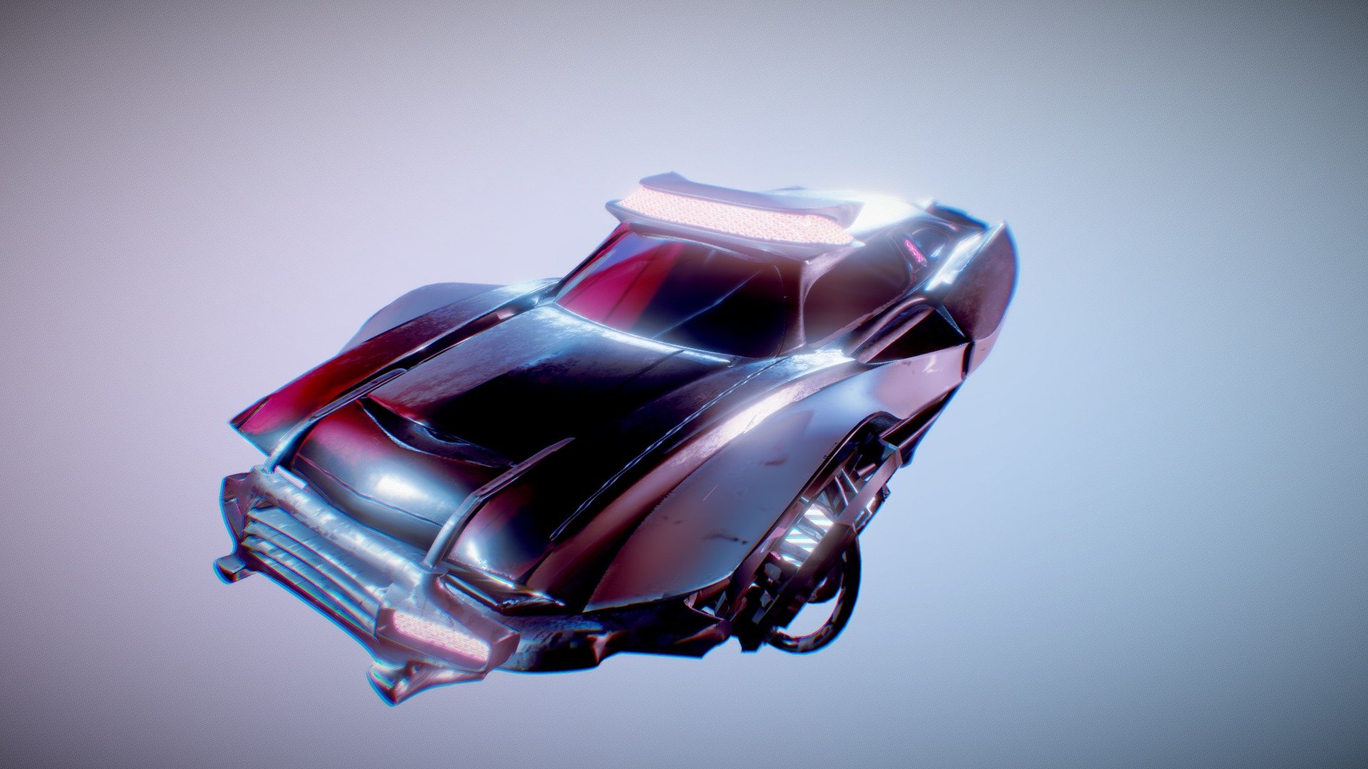 Persecutor Hovercar// Blender 2.80 Beta - 3D model by MarcusB ...