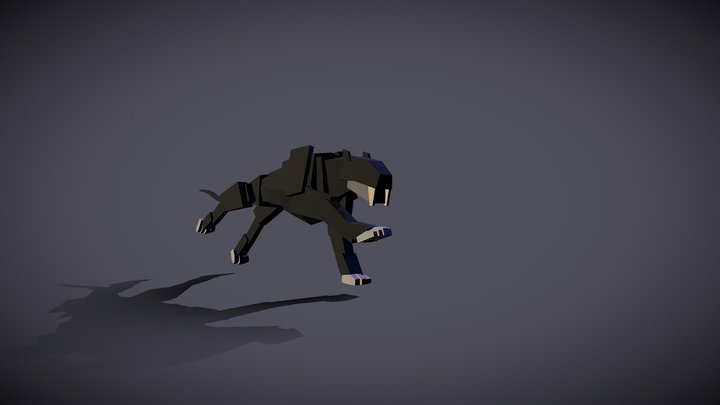 Robo-Tiger animation set. 3D Model