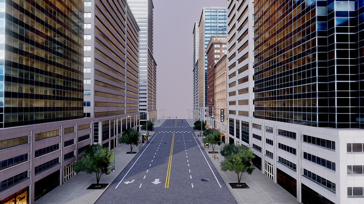Beautiful city 3D Model