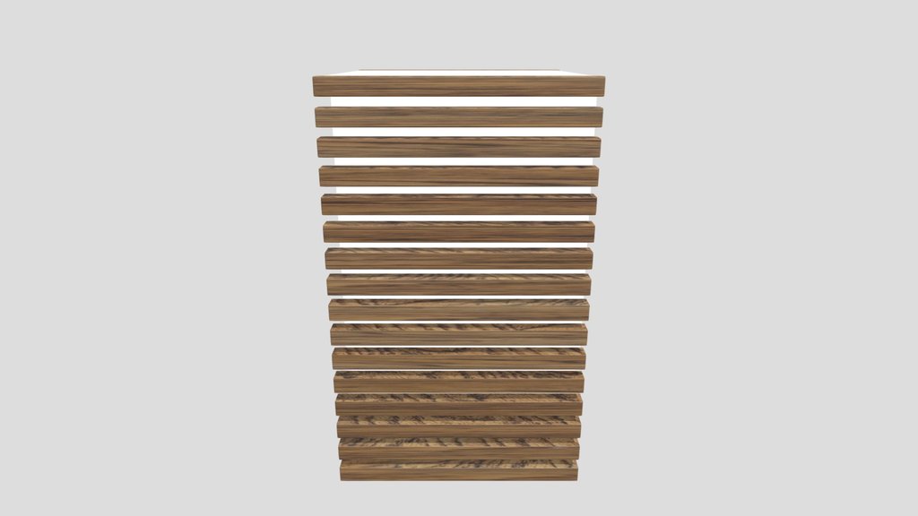 Modern Wastebasket Public Bin