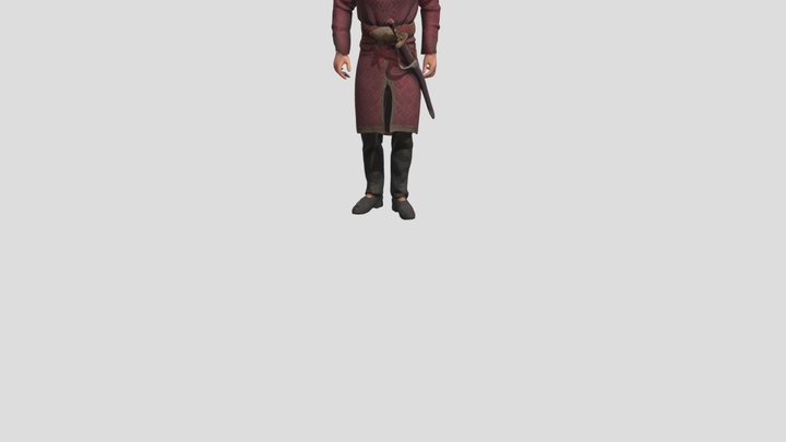 laksamana-Kneeling Down 3D Model