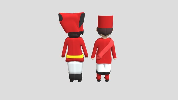 Pakaian Adat Sumatra Barat 3D Model