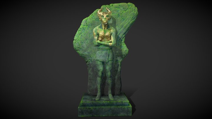 Monkey Statue 3D Model