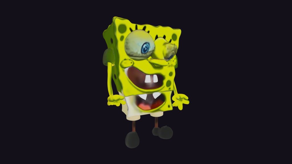 Meshy AI - Goofy SpongeBob