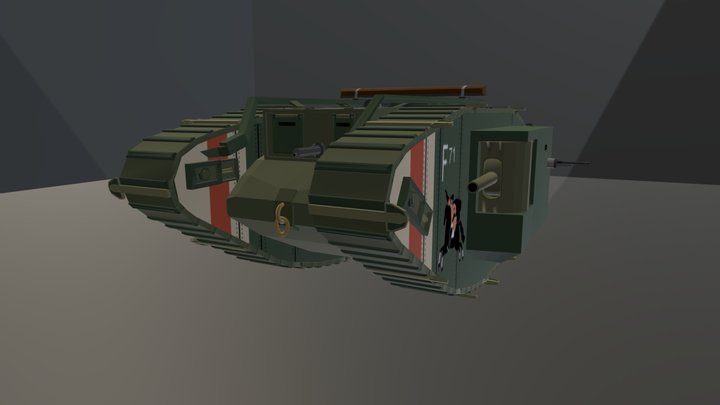 Mark V tank 3D Model