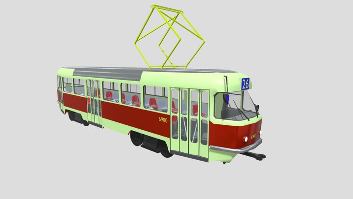 Tatra T3 3D Model