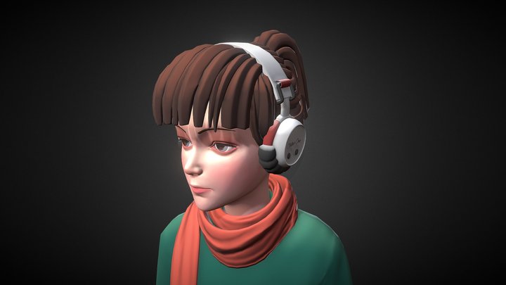 Lofi Girl (Unfinished) 3D Model