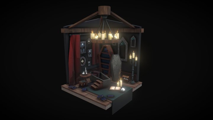 Kozłowska_Sandra_IIIr_Grafika_Vampire's_room 3D Model