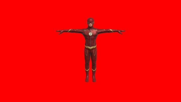 the flash/barry allen season 4 suit : ) 3D Model