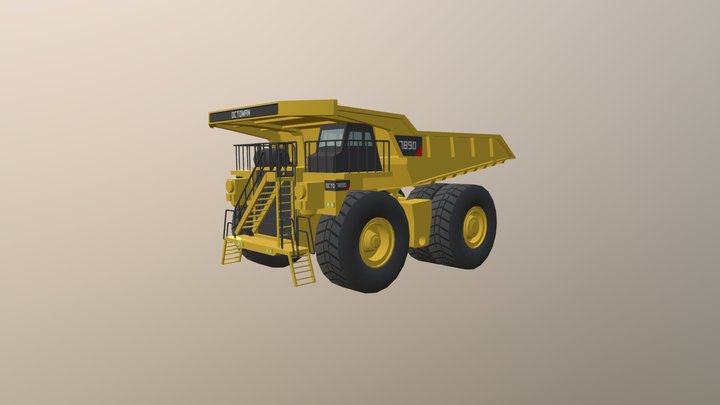 Mining Dump Truck CAT 789D 3D Model