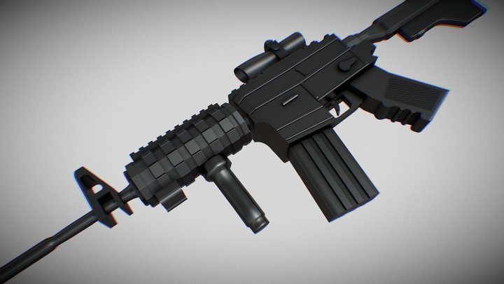 M-16 3D Model