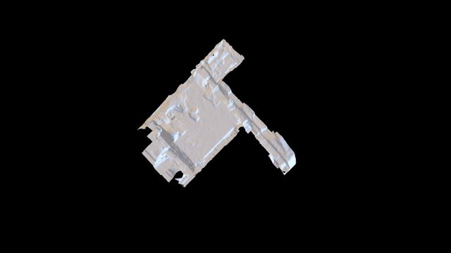 Topografía parcial del yacimiento 3D Model