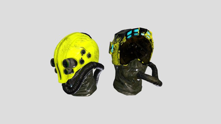 Scifi (Al)chemist Helmets 3D Model