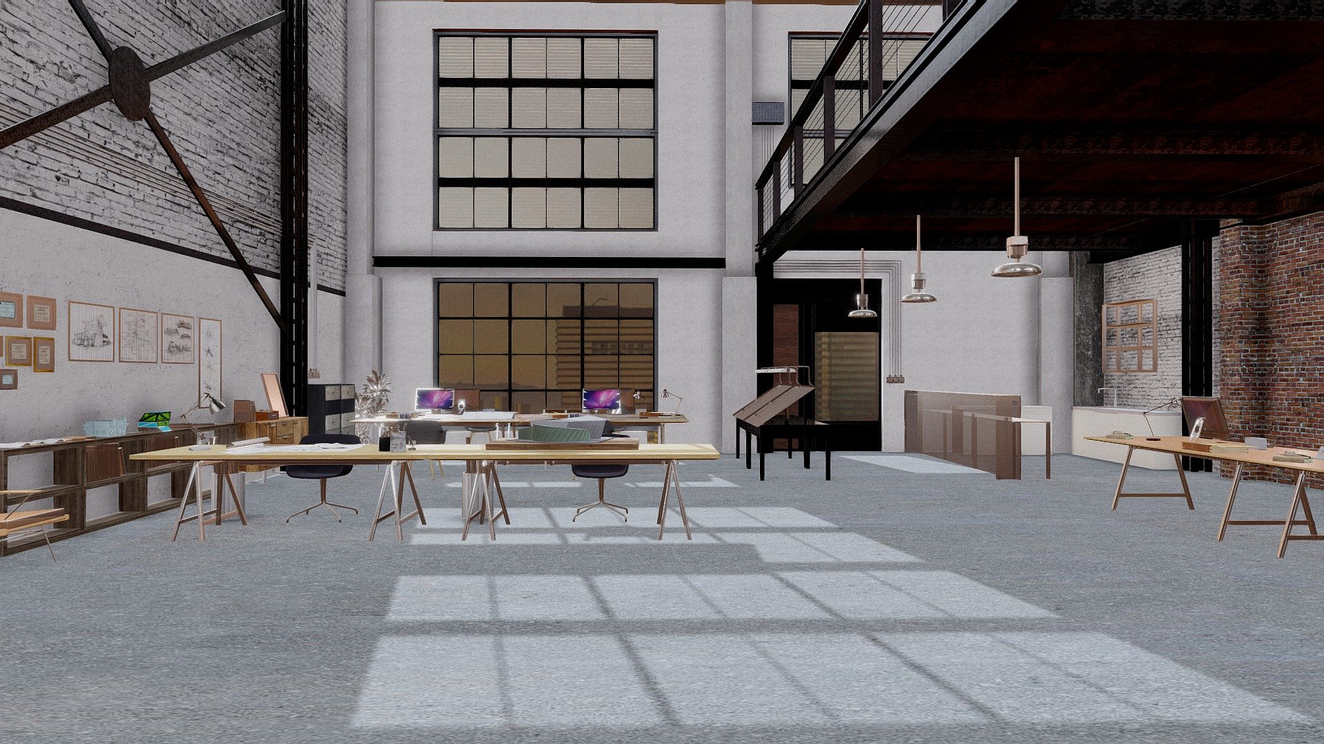 Industrial Office Buy Royalty Free 3D model by okotaru (loaferspore