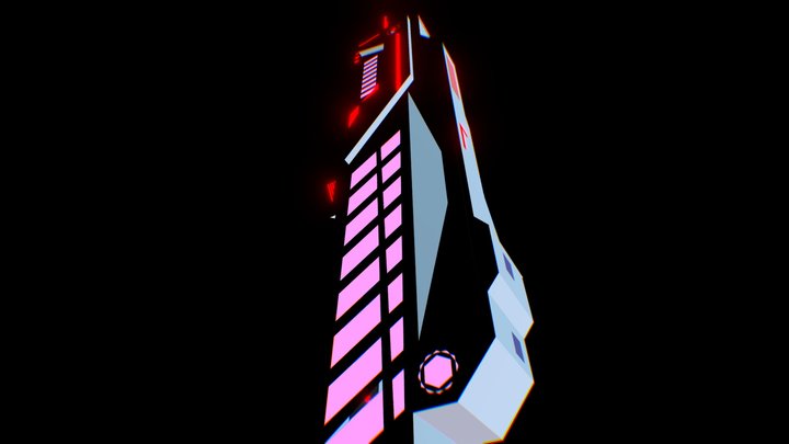 G1 Cyberpunk Building 3D Model