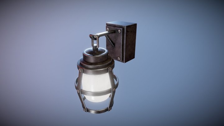 Metal Wall Lamp 3D Model