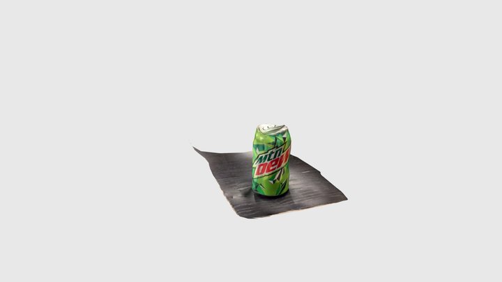 Smashed Mountain Dew 3D Model