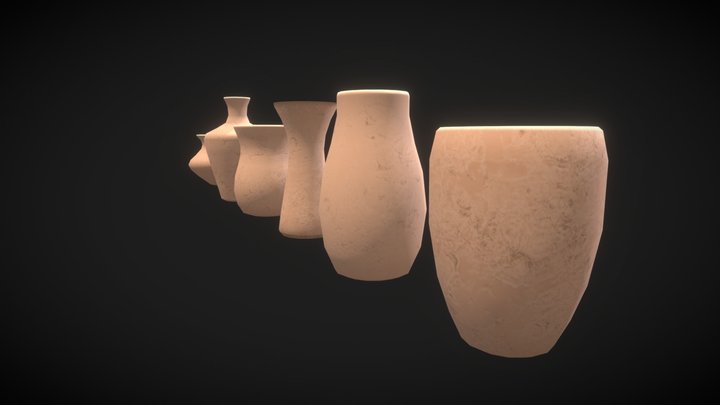 Stylized Pottery Asset Pack 3D Model