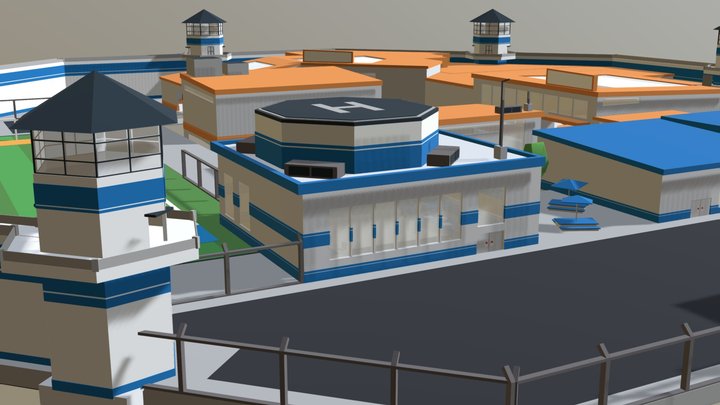 Mad City Prison 3D Model