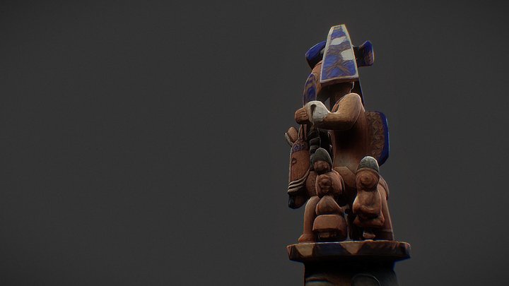 Yoruba Epa Jagunjagun Warrior Helmet Mask 3D Model