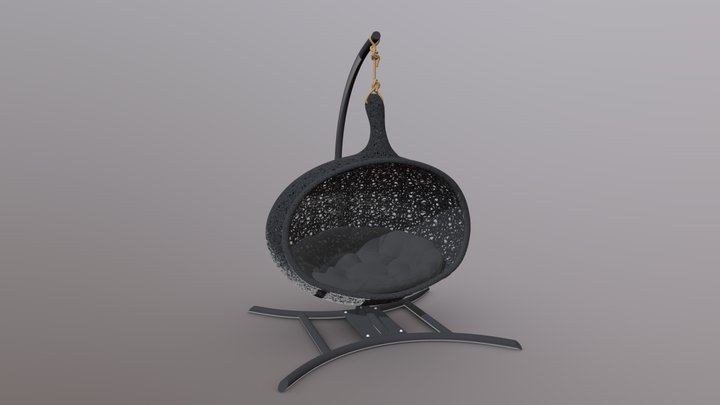 Hanging Cocoon Chair 3D Model