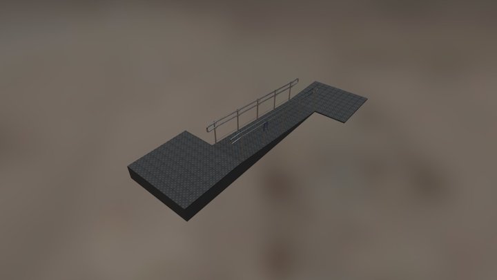 Ramp Entrance For Disabled 3D Model