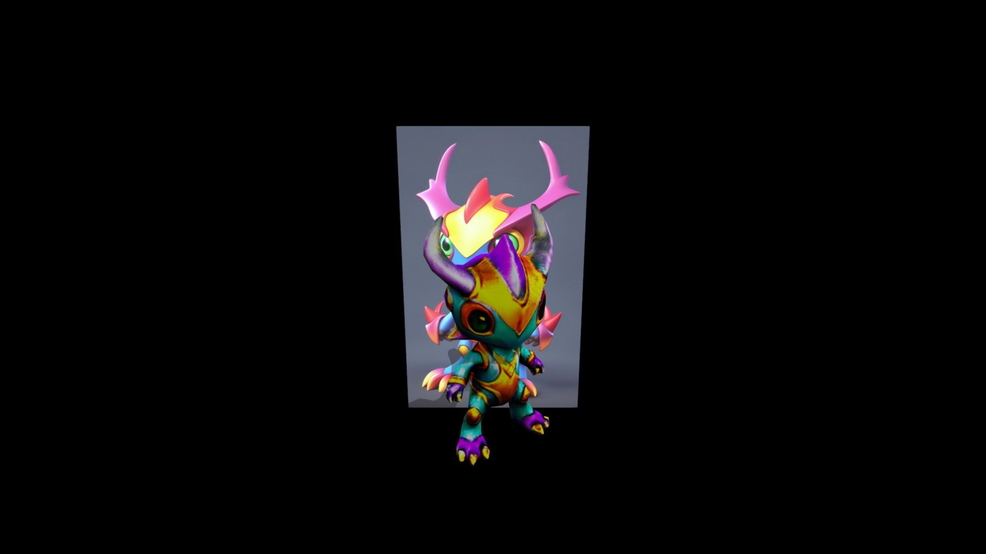 The image is of a cartoon character with a horn - Download Free 3D ...