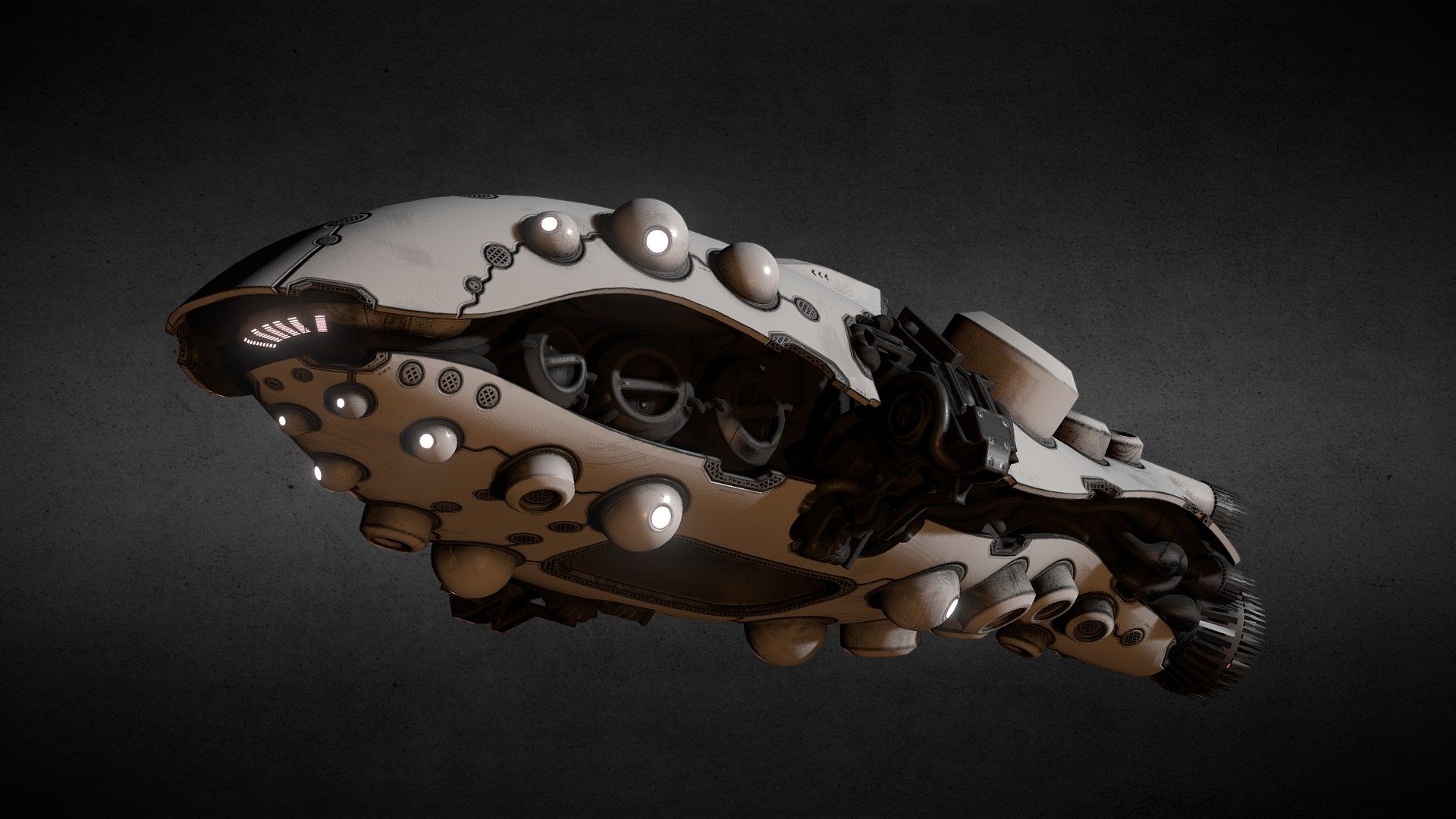 Sci-Fi Ship - WH0501 - 3D model by futaba@blender (@futaba_blender ...