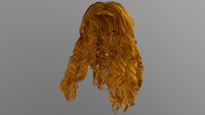 3D Rendering Karla Hair Blonde #4 Graphic by grbrenders · Creative Fabrica