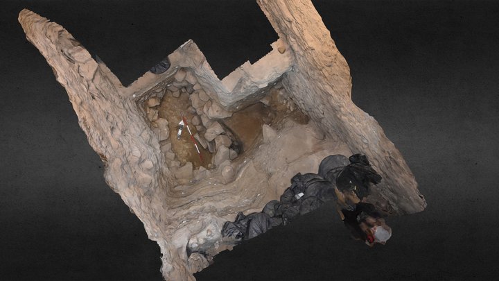 1_25LO_hrad Loket, archeologická sonda S1/25 3D Model