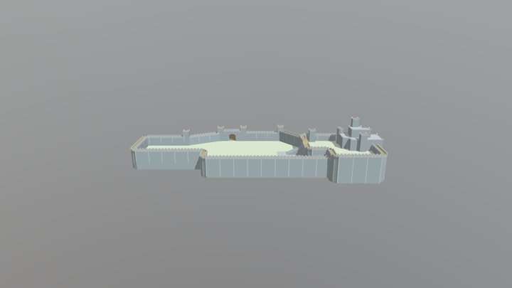 Castle Low Poly 3D Model