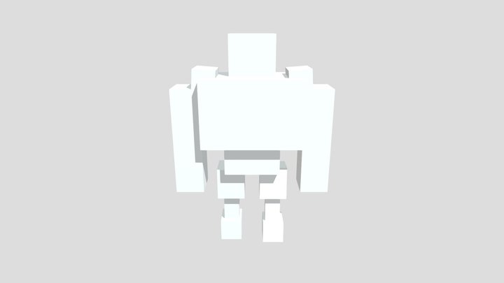Hulk Minecraft Mob 3D Model