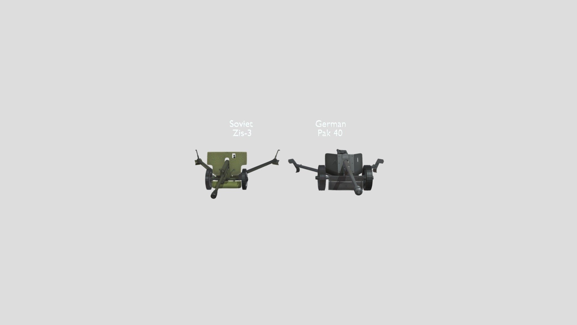 Pak 40 Zis 3 Anti- Tank Gun