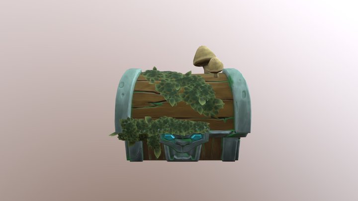 Jungle Treasure Chest 3D Model